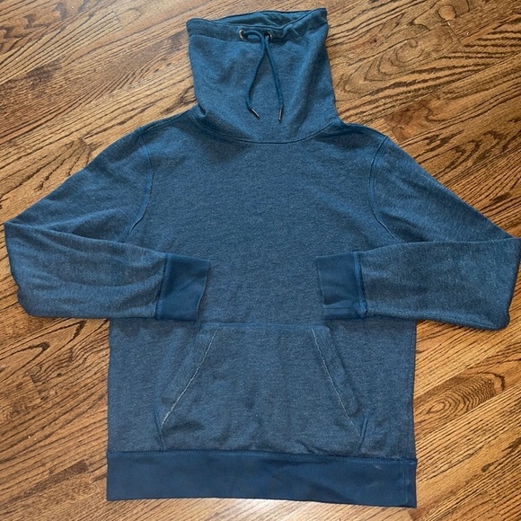 Brooklyn Calling N.Y.C. Blue Funnel Neck Pullover - Picture 4 of 10